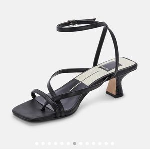 Dolce Vita Baylor Heel, Black Leather, Size 6